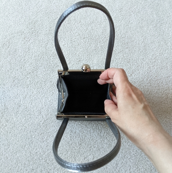 Vintage Nordstrom silver mini bag NWOT - Picture 7 of 9